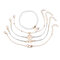 Trendy Tassel Pendant Beaded Bracelet Geometric Hollow Life Tree Beads Woven Bracelet Set - Main picture
