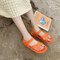 Net Red Jelly Beach Sandals Female Casual Students Fashion Non-slip Outdoor Wear Wild Flat Bottom Season Women's Shoes - Orange