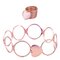 Unique Heart Finger Rings Stackable Multilayer 2 in 1 Dual Purpose Ring Bracelet for Women - Rose Gold