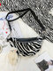 Women Plush Zebra Leopard Pattern Prints Crossbody Bag Chest Bag Sling Bag - 2