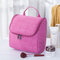 Portable Travel Cosmetic Bag With Hooks Large-capacity Cosmetic Organizer - Rose Red