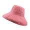 Women Foldable Cotton Thin Sunscreen Bucket Hat Outdoor Casual Travel Beach Sea Hat - Red