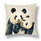 1 pieza de lino Lovely Panda Patrón Juegos Olímpicos de Invierno Beijing 2022 decoración en dormitorio sala de estar sofá funda de cojín funda de almohada - #05