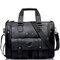 Business Crossbody Compound Cowhide Briefcase Vintage Laptop Bag For Men - #05