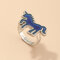Fashion Funny Mood Ring Unicorn Butterfly Temperature Emotion Feeling Changing Color Ring - 06