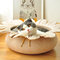 Flower Bowl-Form-Haustier-Katzen-Filz-Schlaf-Bett-Hundehütte - Kamel