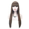 Long Straight Bangs Synthetic Hair Wigs High-temperature Silk Realistic Wig For Women - 02