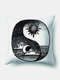 1 PC Sun Moon Mandala Padrão Fronha Lance Capa de Fronha Decoração para Casa Planetas Capa de Almofada - #02