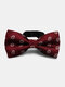 Men Dacron Dot Striped Cashew Flowers Pattern Jacquard Bowknot Formal Suit Banquet Bow Tie - #02