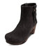 Large Size Women Casual Solid Color Nubuck Tassel Decor Fashion High-heel Boots - Coffee