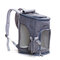 Multifunctional Breathable Mesh Pet Travel Carrier Double Shoulder Backpack  - Dark Grey