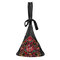 National Style Flower Pattern Soft Leather Shoulder Bag For Women - Black
