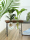 Mesa de vaso de vidro estilo breve hidropônico Planta ornamento de decoração para casa de madeira - Frascos Duplos