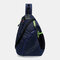 Men Waterproof Outdoor Tactical Travel Chest Bag Crossbody Bag Backpack - Blue