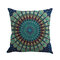 Bohemian Geometric Patrón Funda de almohada de lino y algodón Funda de cojín con decoración cuadrada - #5