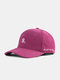 Unisex Corduroy Letter Pattern Embroidery All-match Warmth Baseball Cap - Rose