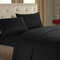 Kurzes nordisches Bettwäsche-Set für Männer und Frauen, Bettwäsche, schwarz, weiß, Mikrofaser, gestreift, Bettlaken, Kissen - Schwarz