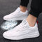 Ji Fei Woven Breathable White Sneakers Youth Low To Help Casual Shoes Running Shoes Men's Shoes - JD-VK005 white