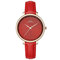 Simple Design Ladies Wrist Watch Business Style Leather Band Quartz Watch - 2