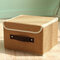 Cotton Linen Books Sundries Thickening Storage Box Collapsible Clothing Organizer - Coffee
