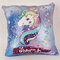 Mermaid Unicorn Sequins Cushion Cover Two Color Changing Reversible Throw Pillow Cases  - #5