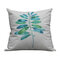 Estilo americano Estampado floral refrescante Soft Funda de cojín de felpa corta Fundas de almohada para el hogar Sofá de oficina - #9