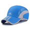 Men Women Thin Quick-drying Surround Brim Breathable Leisure Fashion Baseball Cap - Blue