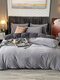 3PCS/4PCS Print Solid Color Bedding Sets Bedspread Quilt Cover Pillowcase - #10