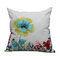 Style américain rafraîchissant imprimé floral Soft housse de coussin en peluche courte maison canapé taies d'oreiller de bureau - #2