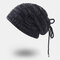 Unisex Multi-purpose Plus Velvet Winter Outdoor Keep Warm Wool Hat Beanie - Black