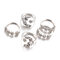 5Pcs Fashion Ring Sets Bohemian Finger Ring Simple Moon Star Rhinestones Knuckle Rings for Women - As Picture