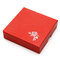 Square Paperboard Bracelet Bangle Jewelry Box - Red