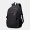 Men Outdoor USB Charging Waterproof Travel Backpack - Black