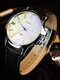 6 Colors Faux Leather Men Business Casual Normal Quartz Watches - #03