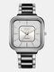 7 colores Aleación de acero inoxidable Hombres Moda de negocios informal Watch Impermeable Cuarzo Watch - #07