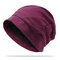 Women Cotton Thin Narrow Brim Breathable Sweat Hair Covers Soft Fashion Beanie Hat - Red