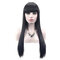 Long Straight Bangs Synthetic Hair Wigs High-temperature Silk Realistic Wig For Women - 01