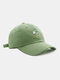 Unisex Embroidery Cat Pattern Casual Outdoor Sunshade Baseball Hat - Green