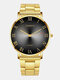 Jassy 16 Colors Stainless Steel Business Casual Roman Scale Color Gradient Quartz Watch - #04