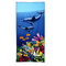 70x150cm Blue Dolphin Penguin Print Absorbent Microfiber Beach Towels Quick Dry Bath Towel - D