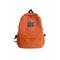 Nylon Backpack Female New Wild Fashion Simple High Junior High School Student Bag Female Campus Backpack - Orange