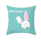 Easter Pillowcase Rabbit Egg Print Cushion Cover - 2