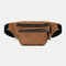 Men Women Corduroy Multi-carry Multi-pocket Outdoor Crossbody Bag Chest Bag Sling Bag - Brown