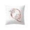 Semplice stile nordico Rosa Alfabeto ABC Modello Fodera per cuscino da tiro Divano per casa Arte creativa Federe - #17