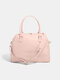 Women Multifunction Clothing Compartment 14 Inch Laptop Bag Shoulder Bag Travel Bag Tote - Pink L