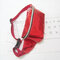 Women Transparent PVC Beach Bag Outdoor Fanny Bag Laser Chest Bag - Red