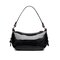 Women PU Leather Casual  Elegant Handbag Crossbody Bag Shoulder Bag - Black
