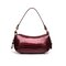 Women PU Leather Casual  Elegant Handbag Crossbody Bag Shoulder Bag - Burgundy