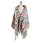 Women Winter Warm Tartan Cashmere Scarf New Designer Plaid Hood Hat Scarf Shawls Scarves Wraps - #01