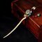 Ethnic Handmade Colorful Agate Jade Hairpin Vintage Beads Drop Hairpin Accessories for Women - Colorful